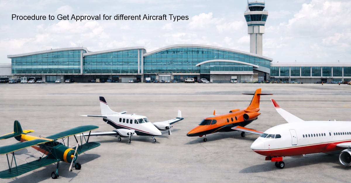 Procedure to Get Approval for Different Aircraft Types